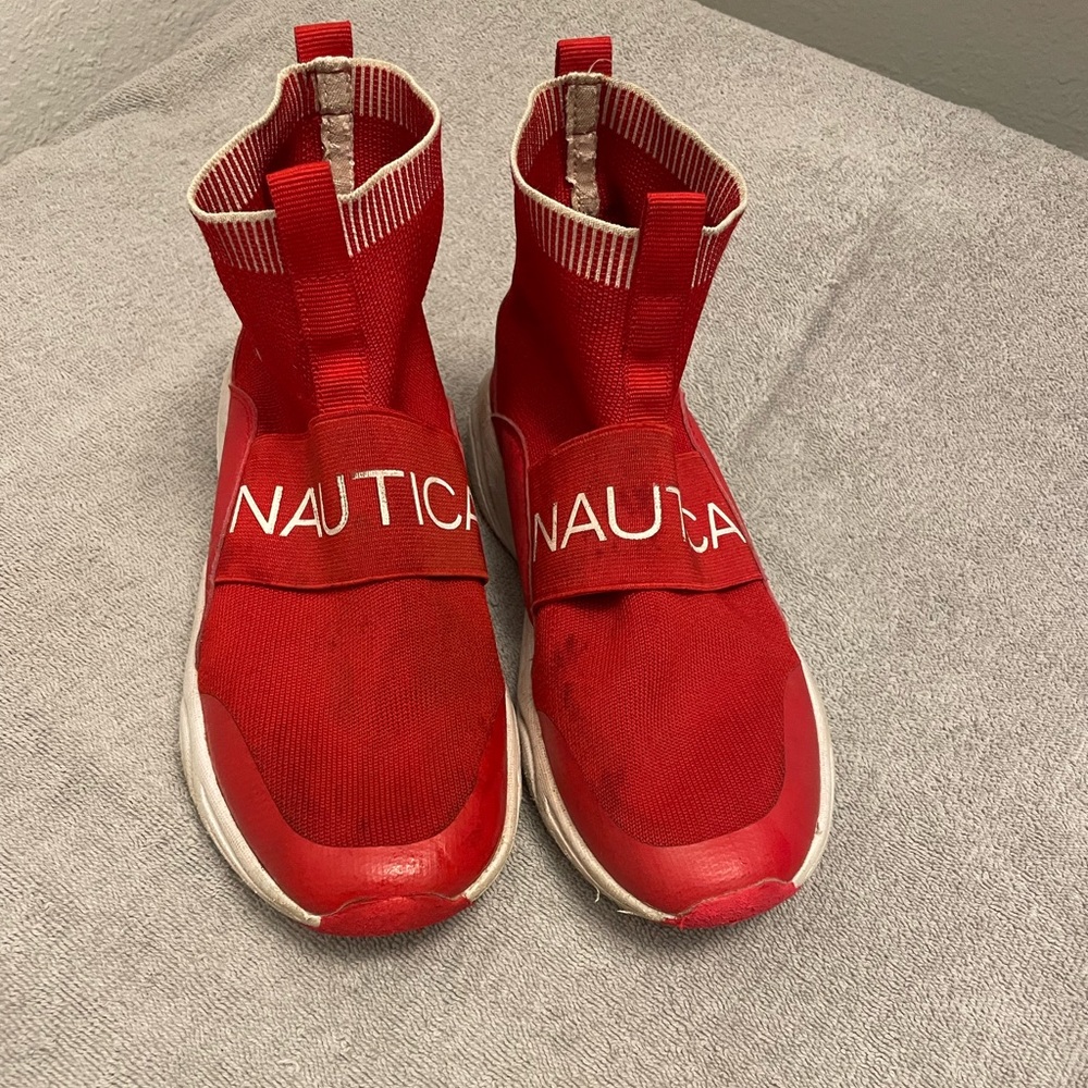 Nautica Red Slip-On Sneakers